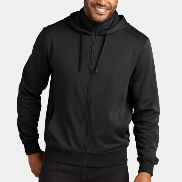 Smooth Fleece Hooded Jacket Thumbnail