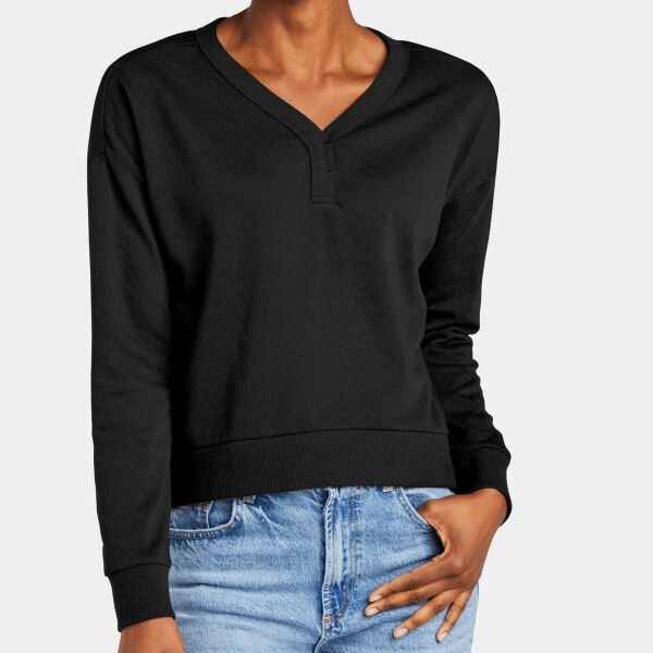Women's Perfect Tri ® Fleece V Neck Sweatshirt Thumbnail