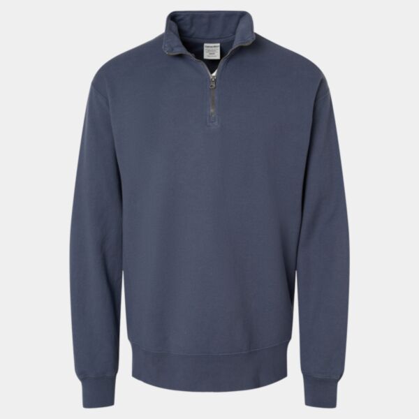Unisex Garment-Dyed Quarter-Zip Sweatshirt Thumbnail