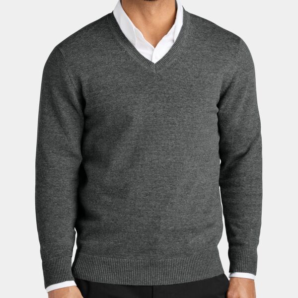 Easy Care V Neck Sweater Thumbnail