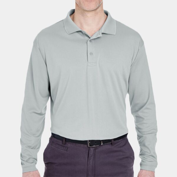Men's Cool & Dry Sport Long Sleeve Polo Thumbnail