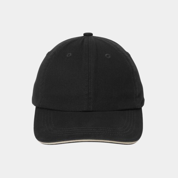 Sandwich Bill Cap with Striped Closure Thumbnail