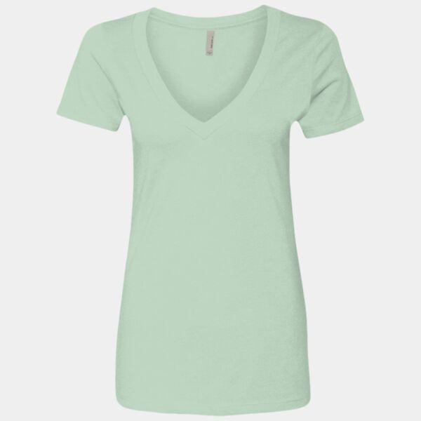Women’s CVC Deep V-Neck T-Shirt Thumbnail