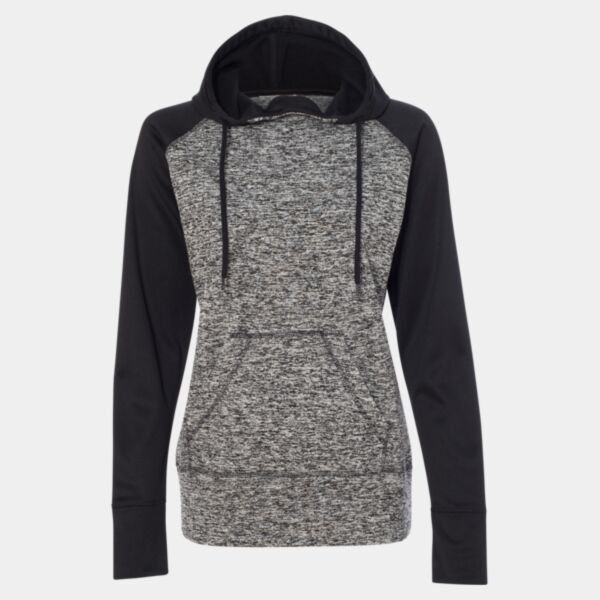 Women’s Colorblocked Cosmic Fleece Hooded Sweatshirt Thumbnail