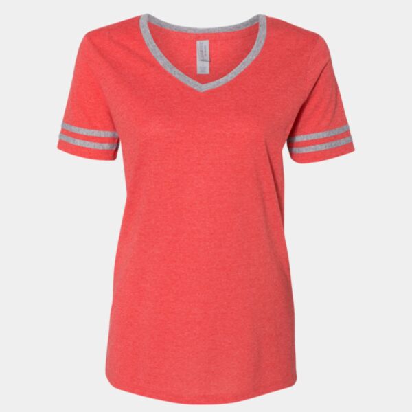 Women's Varsity Triblend V-Neck T-Shirt Thumbnail
