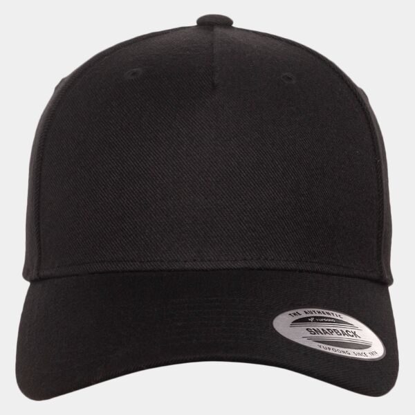 Premium Five-Panel Curved Bill Snapback Cap Thumbnail