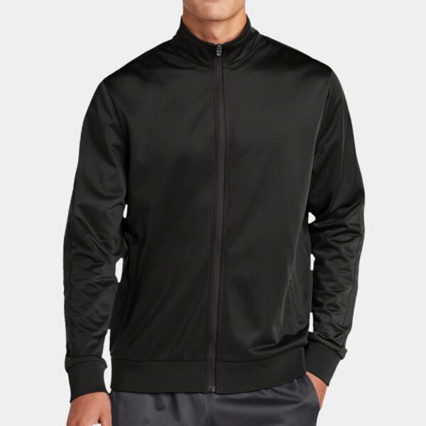 Tricot Sleeve Stripe Track Jacket Thumbnail