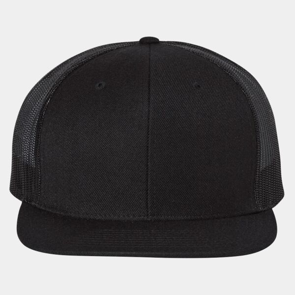 Wool Blend Flat Bill Trucker Cap Thumbnail