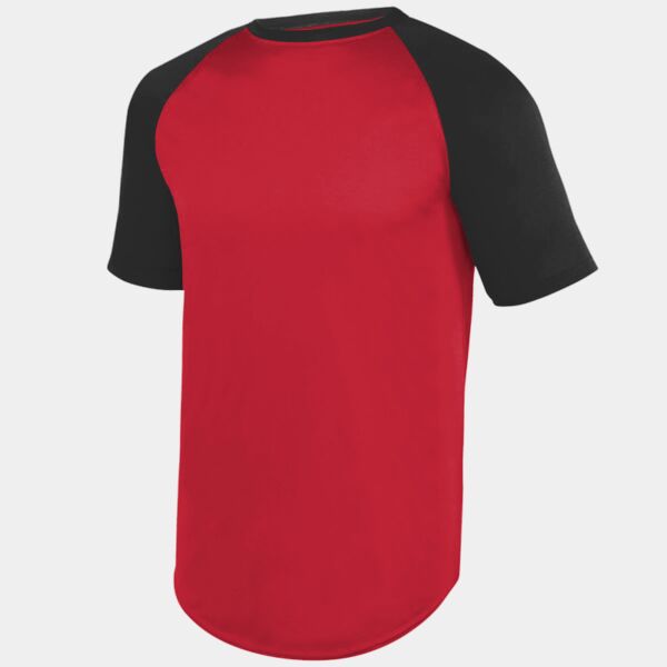 Youth Wicking Short Sleeve Baseball Jersey Thumbnail