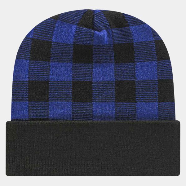 USA-Made Plaid Beanie Thumbnail