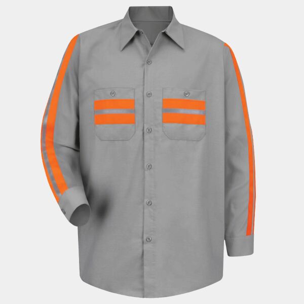 Men's Industrial Enhanced-Visibility Long Sleeve Work Shirt Thumbnail