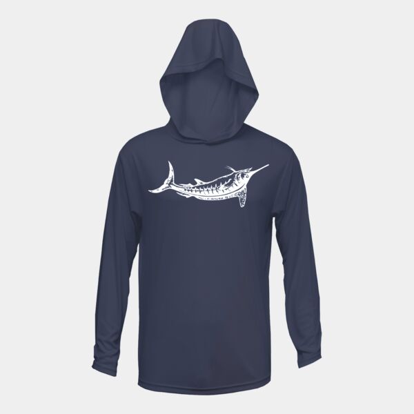 Custom Back Youth Xtreme-Tek Hooded Long Sleeve T-Shirt Thumbnail